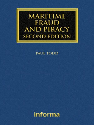 cover image of Maritime Fraud and Piracy